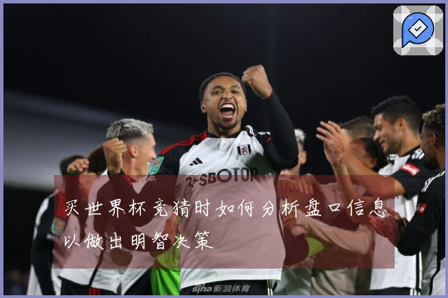 买世界杯竞猜时如何分析盘口信息以做出明智决策